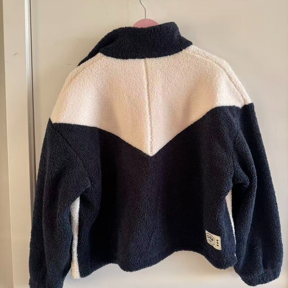 Adidas Sherpa Fleece Jacket – Black & White - Picture 5 of 7